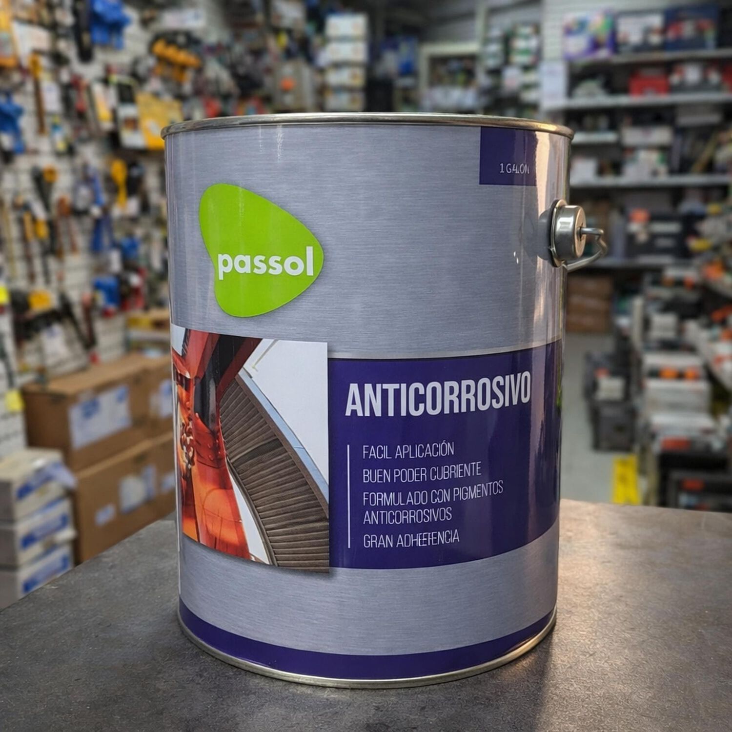 Anticorrosivo Alqu&iacute;dico Negro 1 Galon Passol image number 2.0