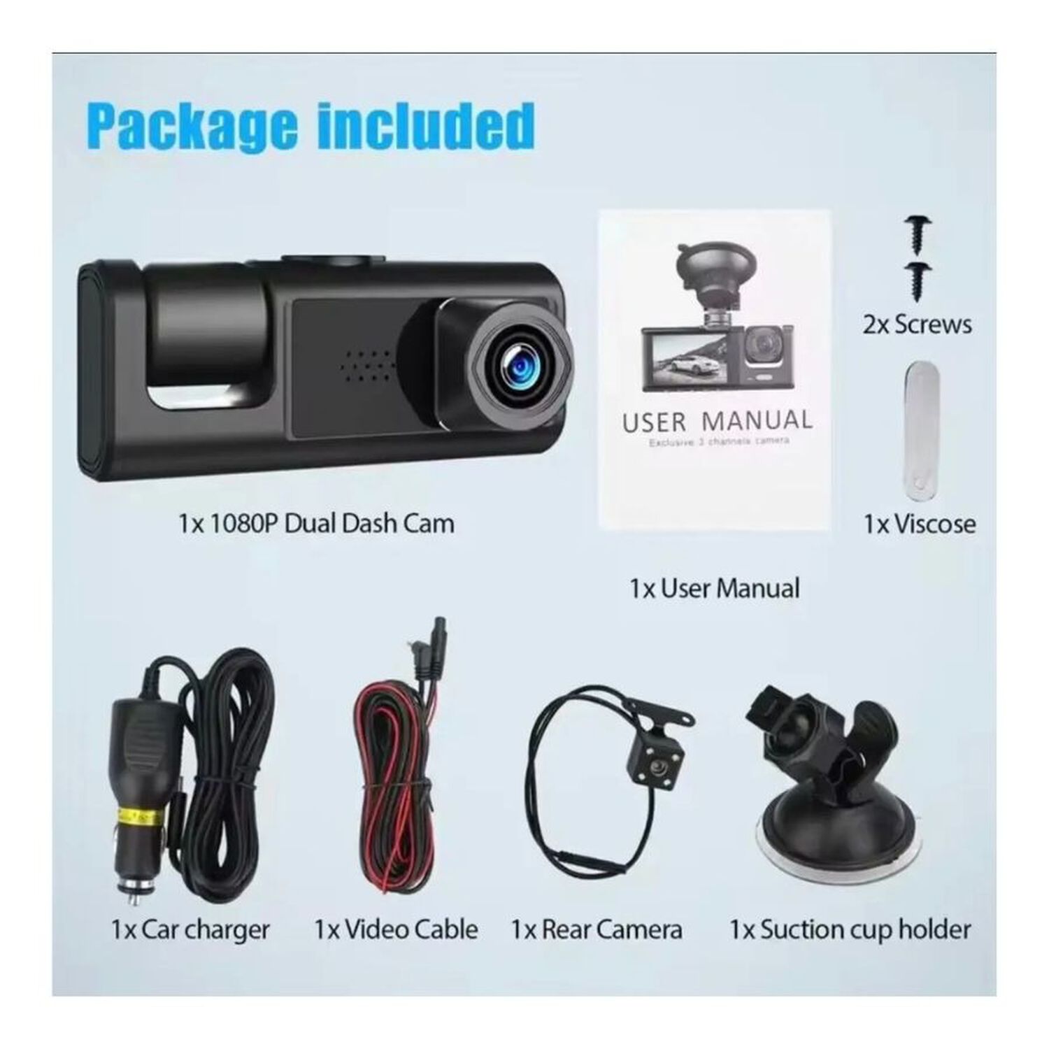 C&aacute;mara Para Auto Dash Cam Full Hd Rotativa Grabadora Dvr image number 4.0
