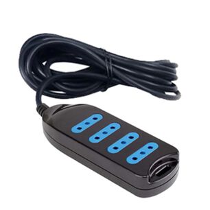 Alargador Extencion 3 Mts 4 Entradas Negro