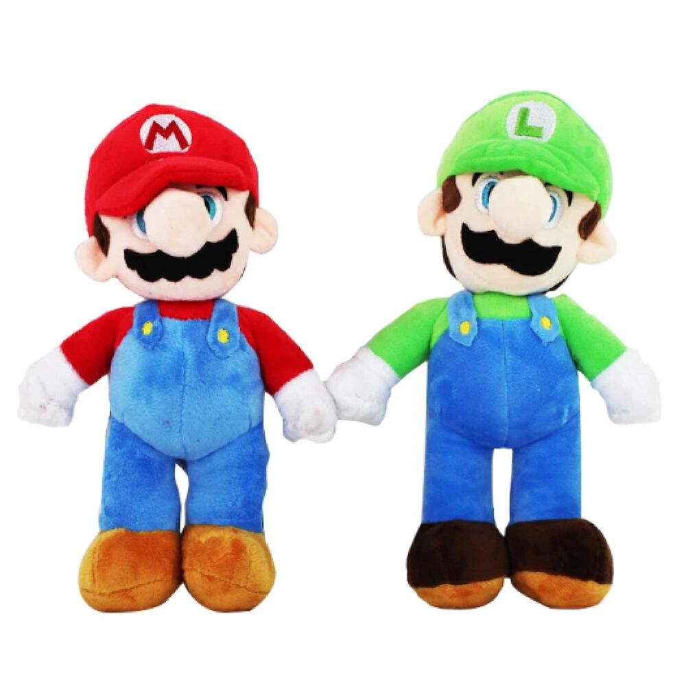 Juguete Pack 2 Peluches Mario Y Luiggi 28cm Infantil image number 0.0