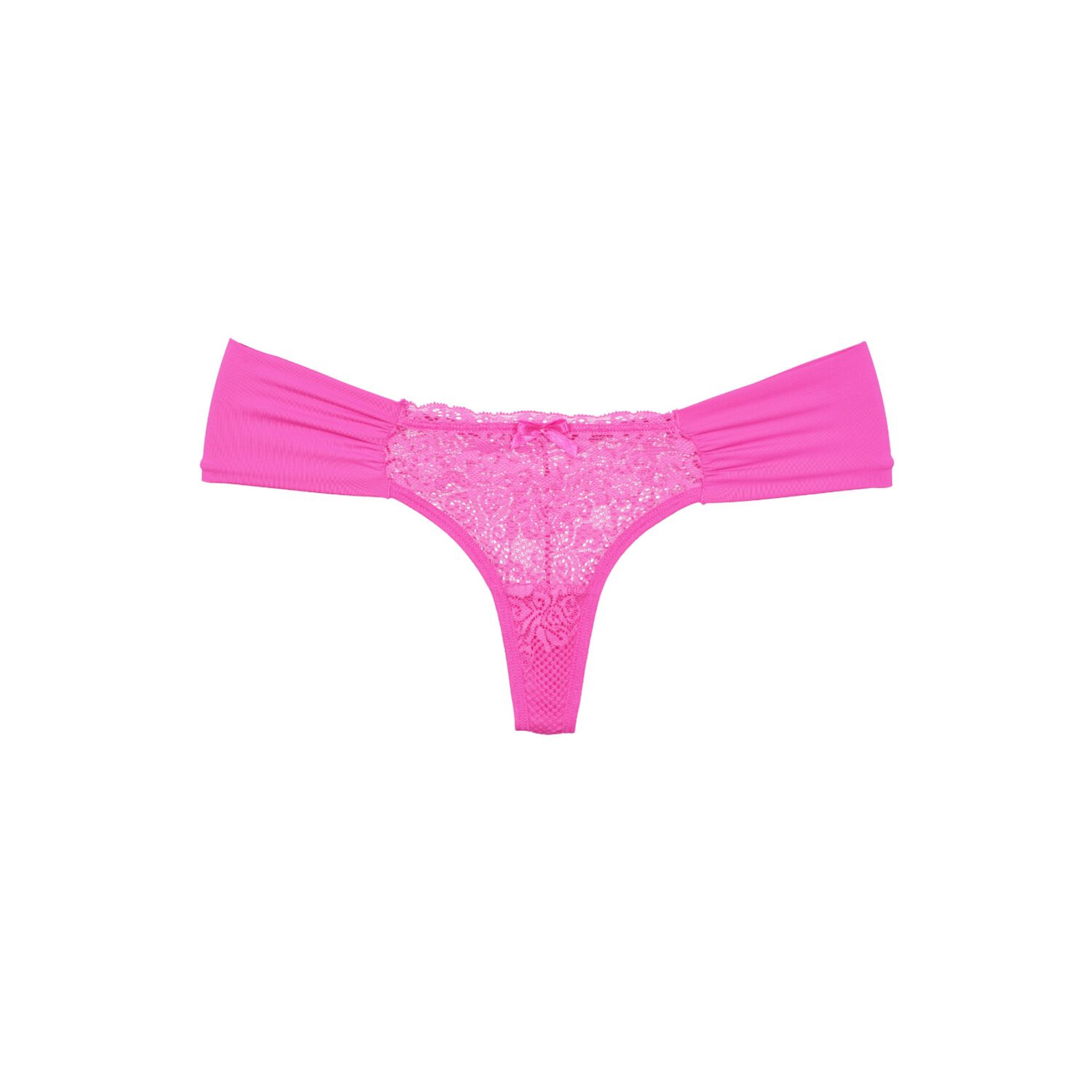 Colaless Lateral Drapeada Y Encaje Rosa 2rios image number 1.0