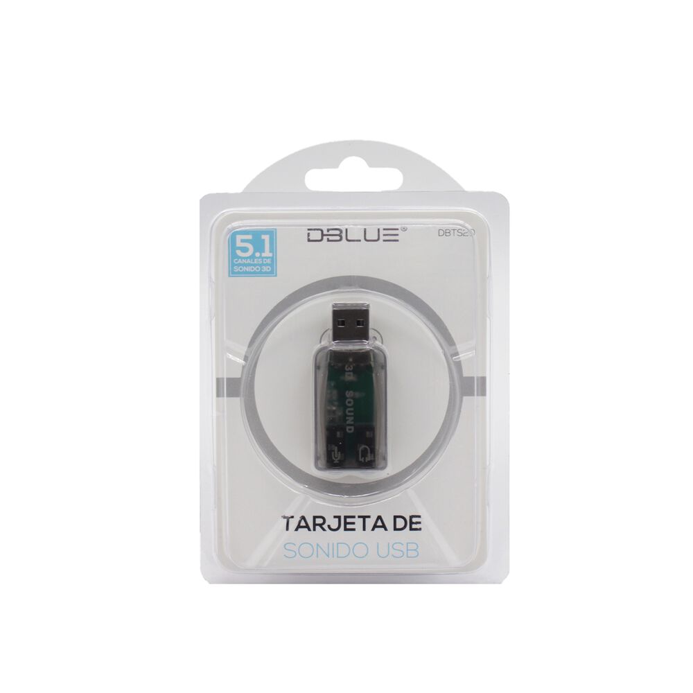 Tarjeta De Sonido Usb Universal Para Audio Y Microfono Ts20 image number 3.0