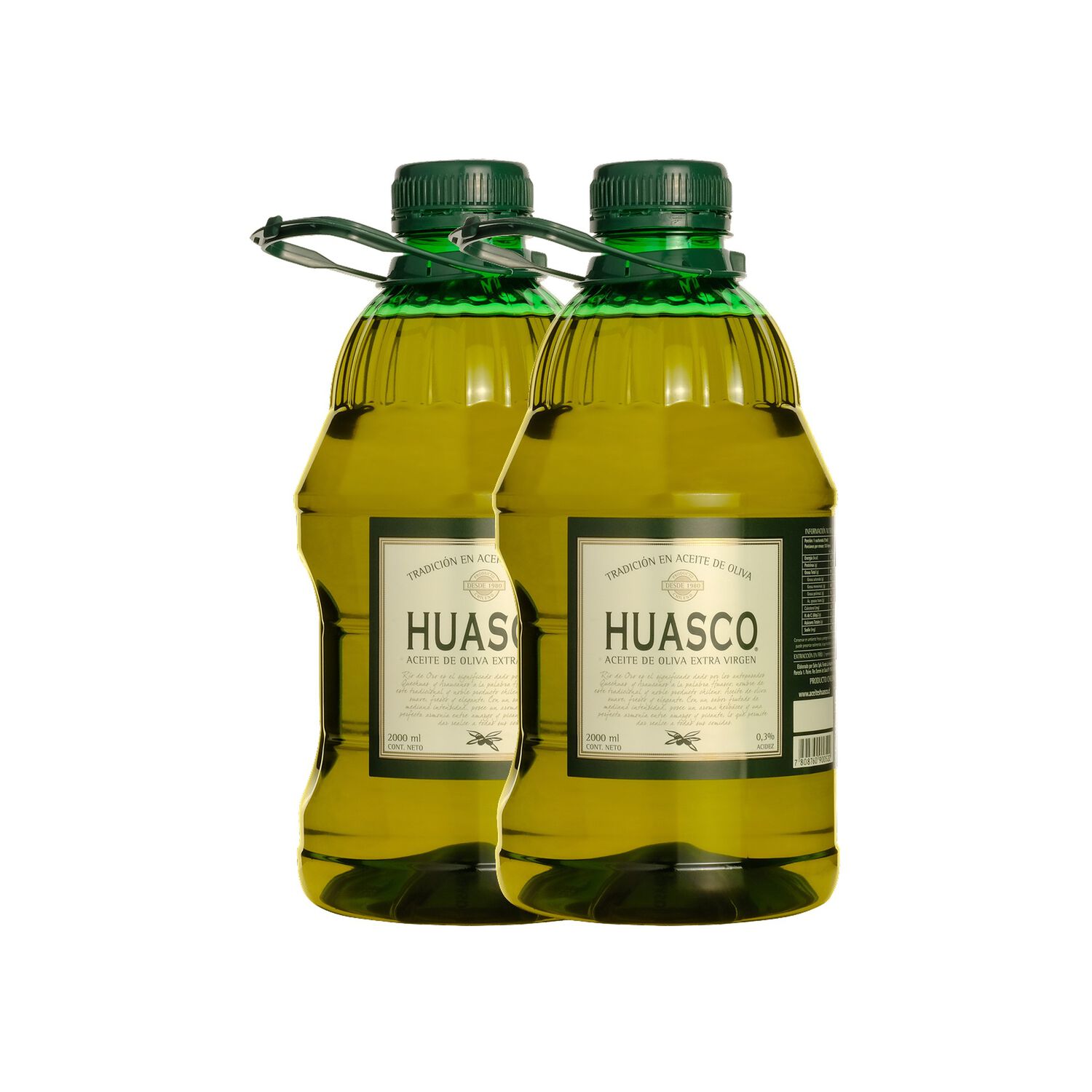 Aceite Oliva Extra Virgen Huasco 2 X 2000 Ml image number 0.0