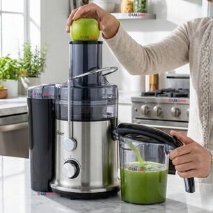 Oster Extractor De Jugos, Con 2 Velocidades + Pulso, Y F&aacute;cil De Limpiar, Negro Y Plateado, Fpstje320s