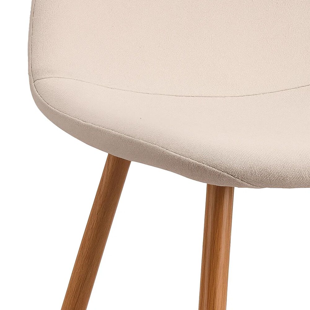 Pack De 4 Sillas Spoon Terciopelo - Crema image number 5.0