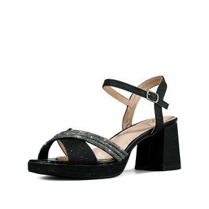 Sandalia Taco De Moda Con Pedrería Mujer Weide You536