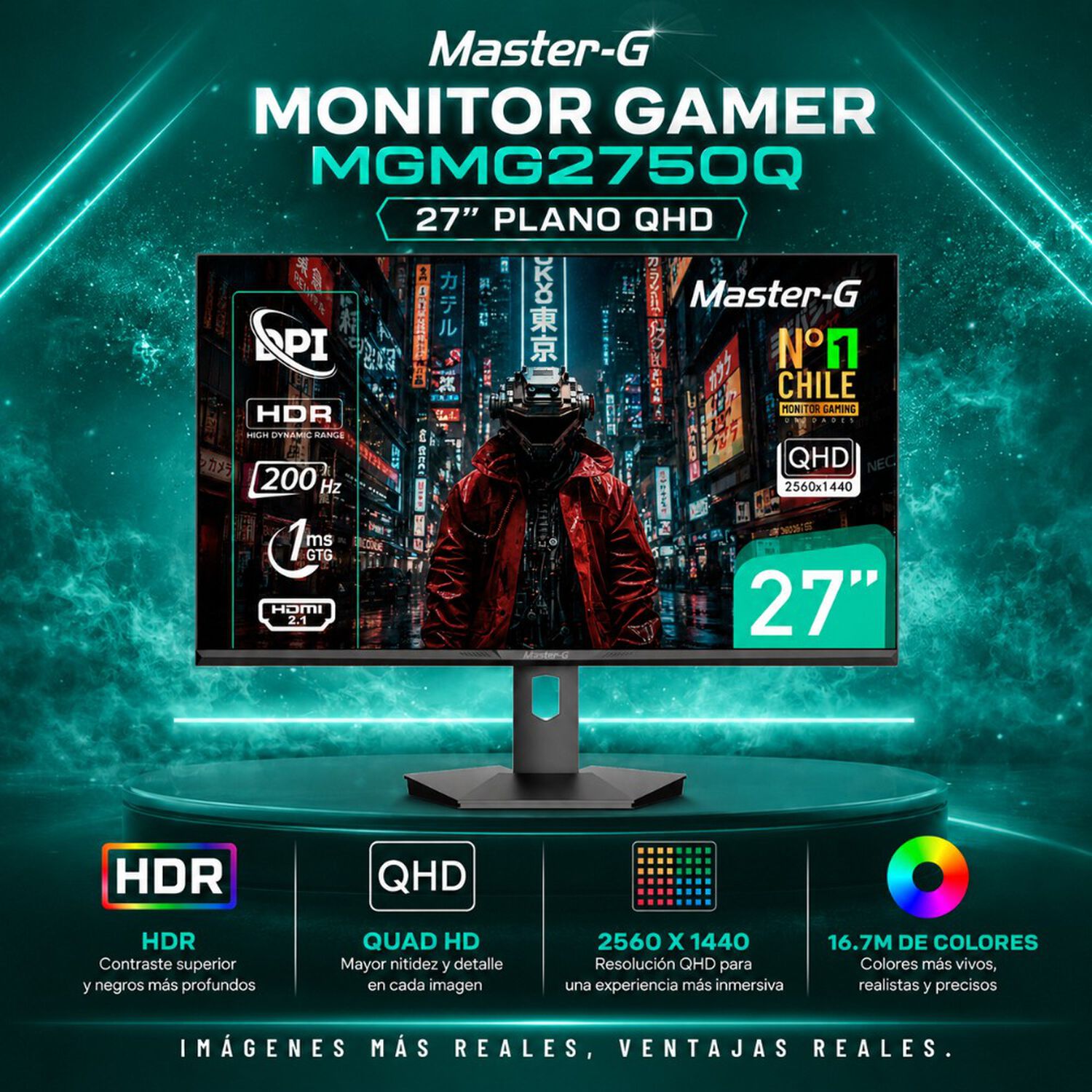 Monitor Gamer 27" Qhd Ips Pivote 90 200hz 1ms Mgmg2750q image number 3.0