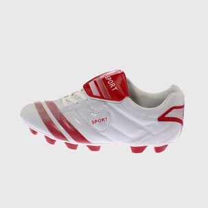 Zapato Futbol Blanco/rojo Vía Franca Art. 8a1161white
