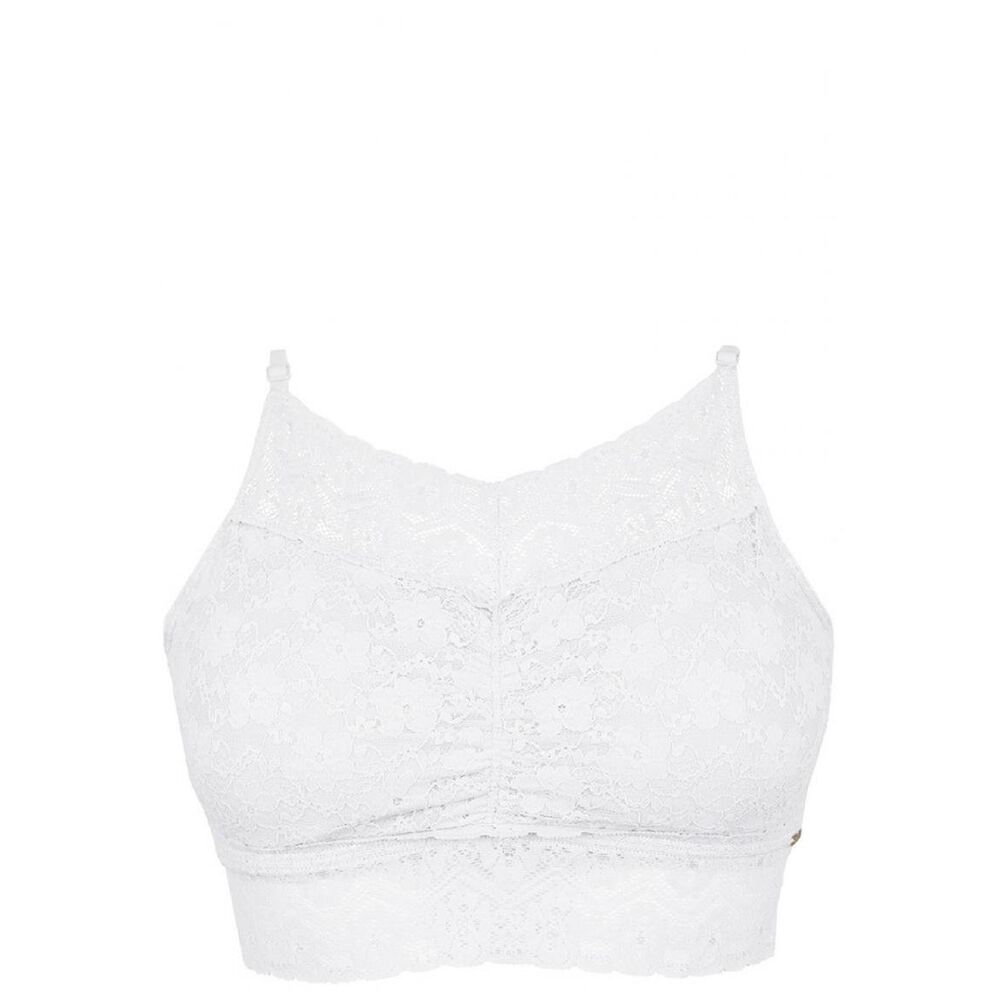 Top Encaje Recogido Blanco 2rios image number 0.0