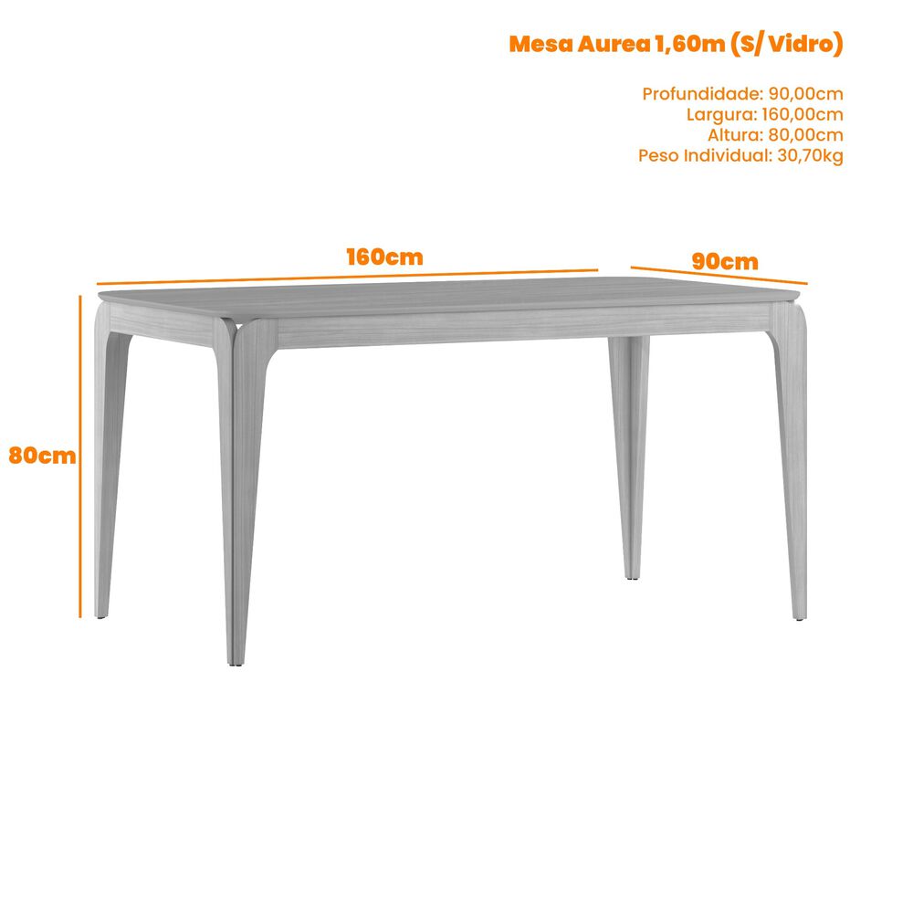 Juego De Comedor Arezzo 160x90 Cm 6 Sillas Beige image number 2.0