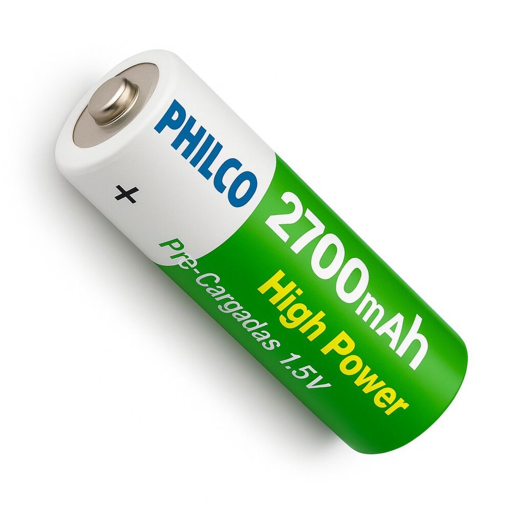 Pila Recargable Aa Precargada 2700 Mah Alta Capacidad image number 2.0