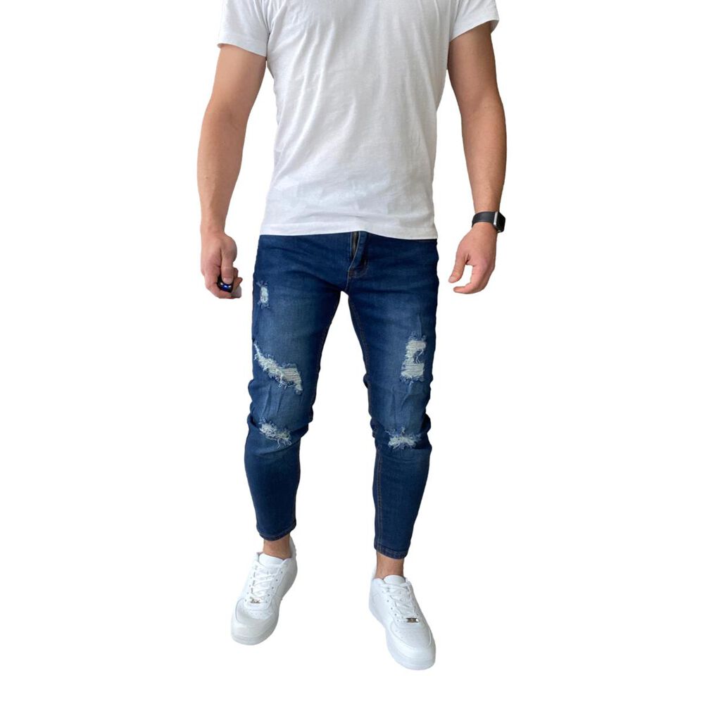 Jeans Rasgados Super Slim Fit Ankle Fit 14509 image number 1.0
