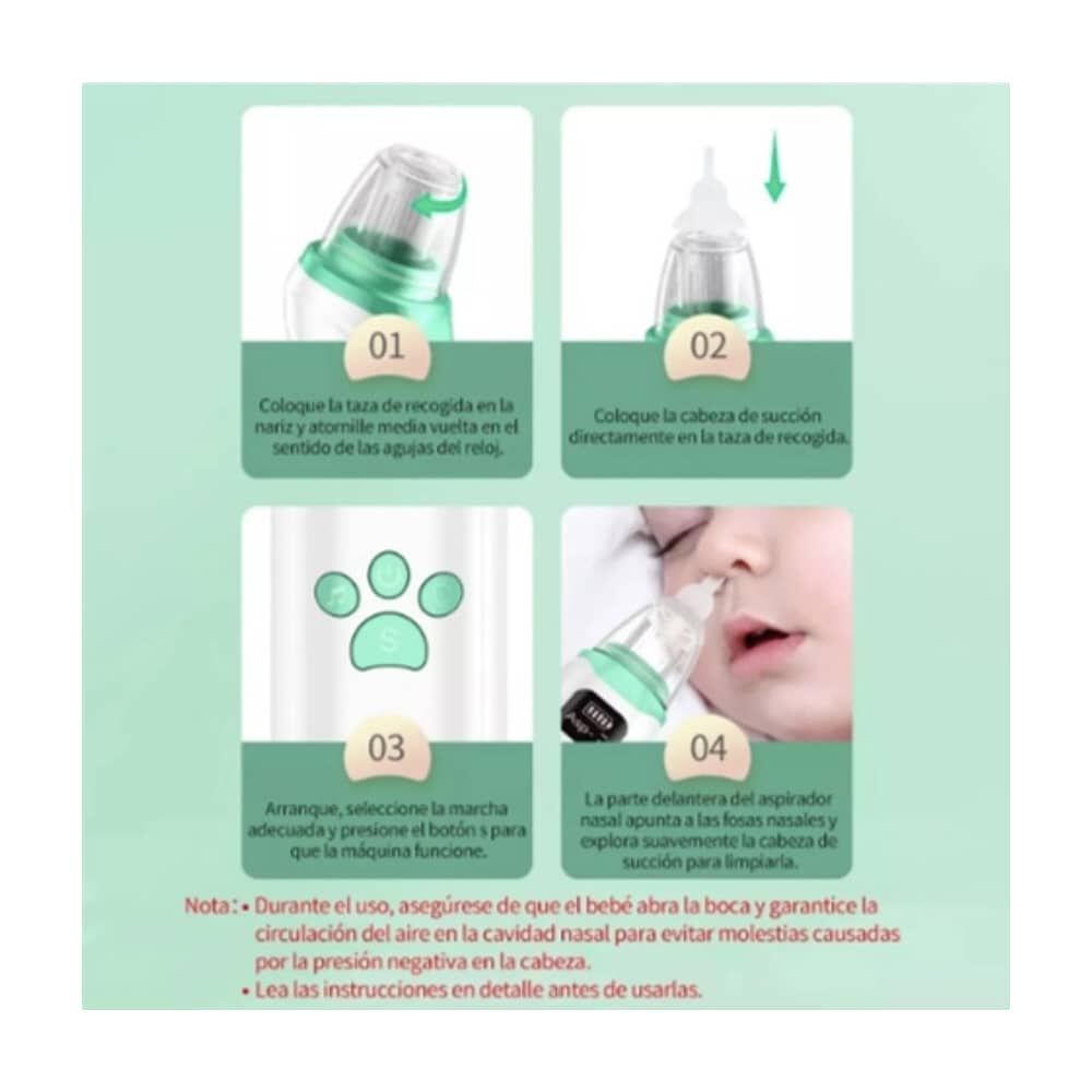 Aspirador Nasal De Beb&eacute; El&eacute;ctrico Succionador De Moco image number 3.0