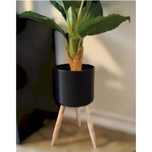 Set 3 Floreros Decorativos Met&aacute;licos Pedestal Maceteros