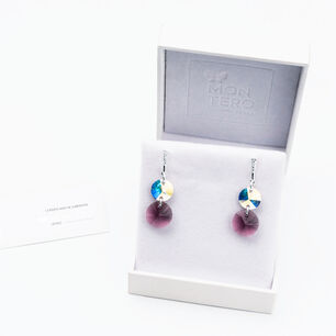 Aros Lourdes Cristales Genuinos Amethyst
