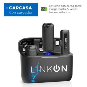 Microfono Inalambrico Solapa Lavalier Linkon Pro + Estuche Color Entrada Iphone