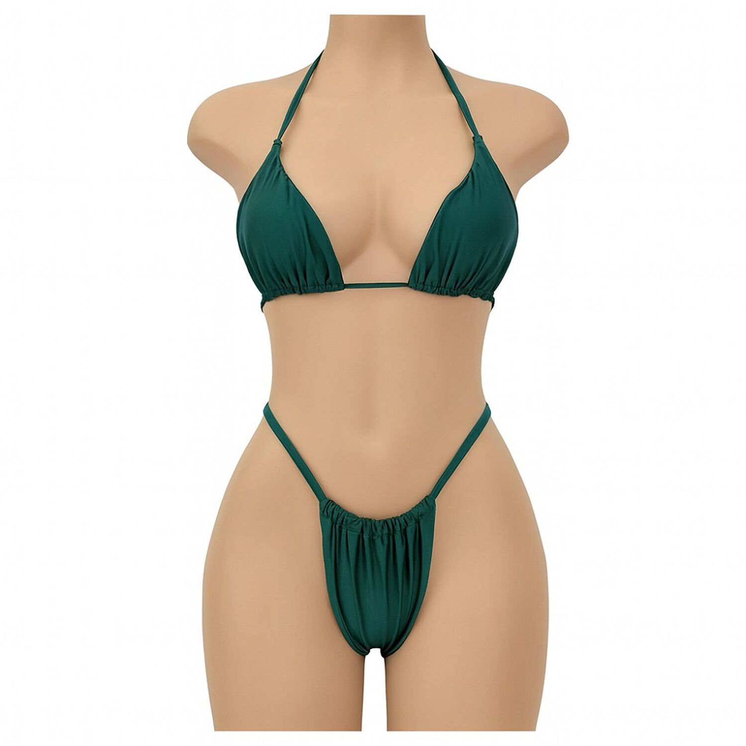 Traje De Ba&ntilde;o Bikinis Con Push-up Triangular Tiro Alto Mujer image number 5.0