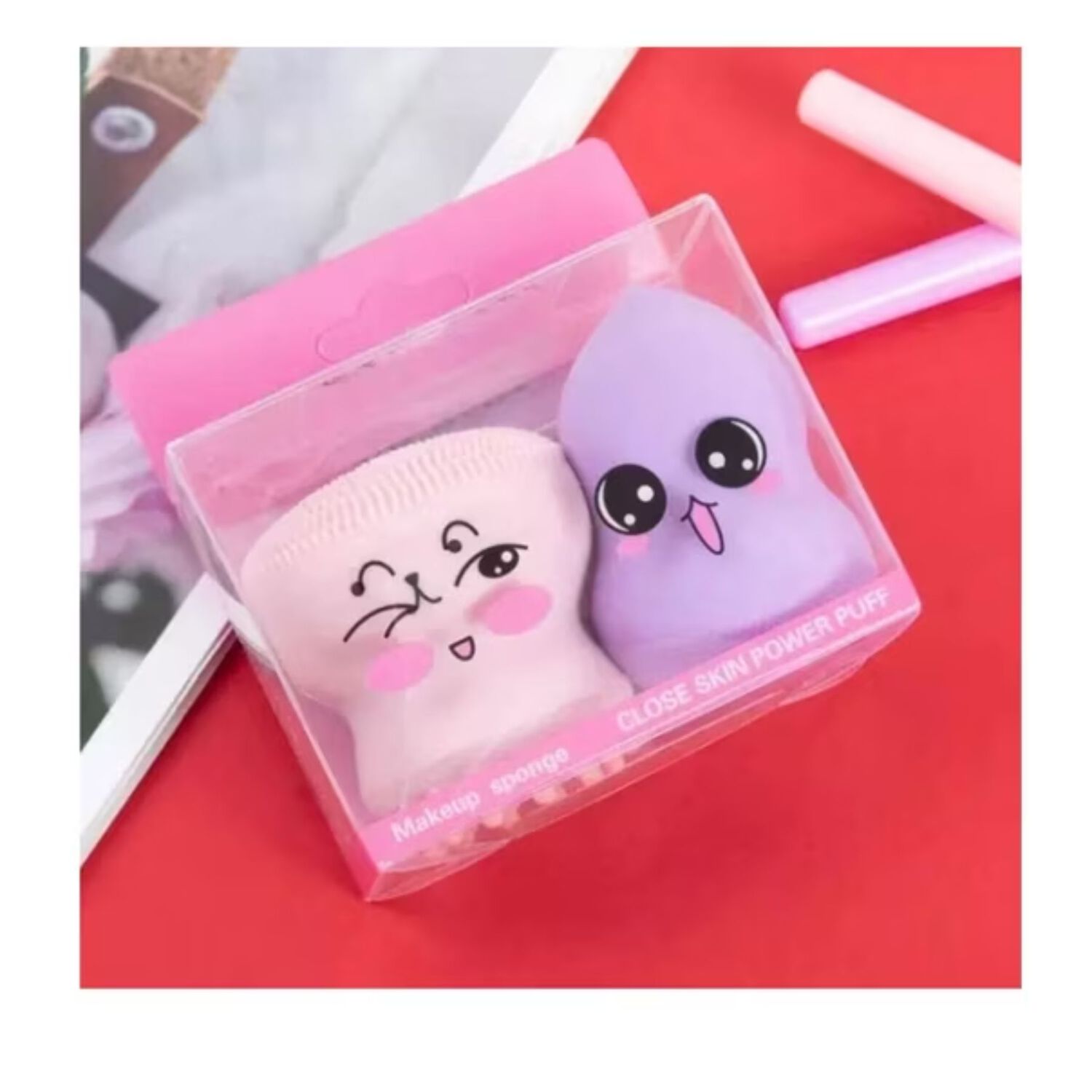 Kit De Esponja De Maquillaje + Limpiador Facial image number 0.0