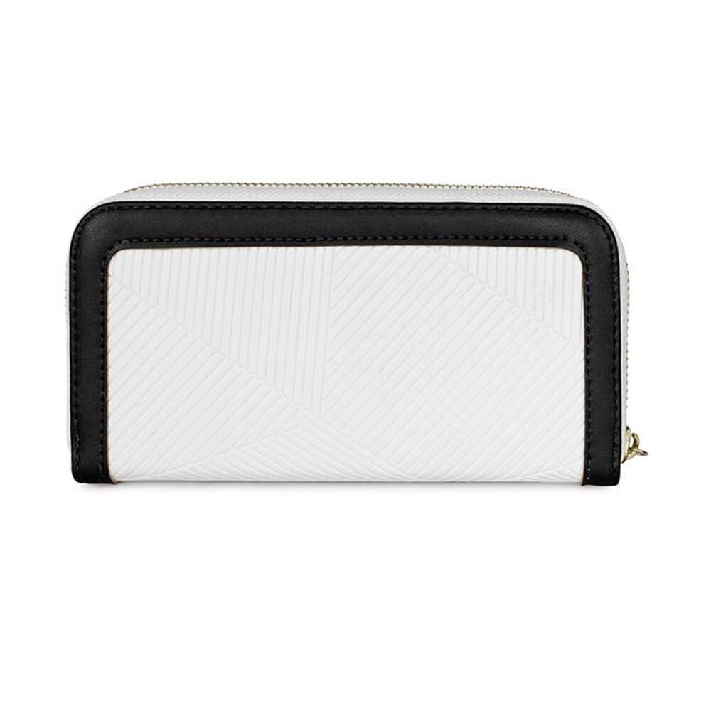 Billetera Mujer Greta Blanca Y Negra Carven Paris image number 3.0