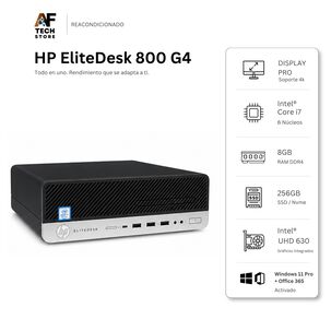 Computador Hp 800 G4 I7 8th 8gb 256gb - Win11 Office - Reacondicionado Profesional