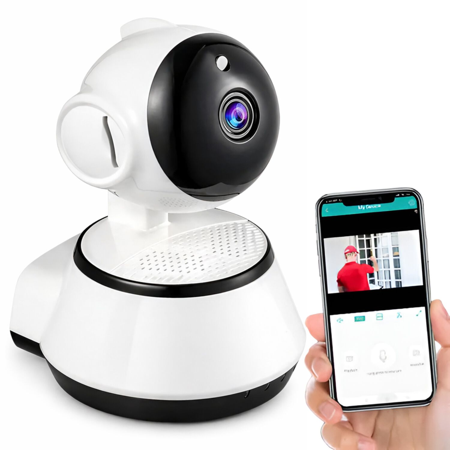 Camara Wifi Rotatoria 360&deg; Hd Robotica Ptz Interior W3860 image number 0.0