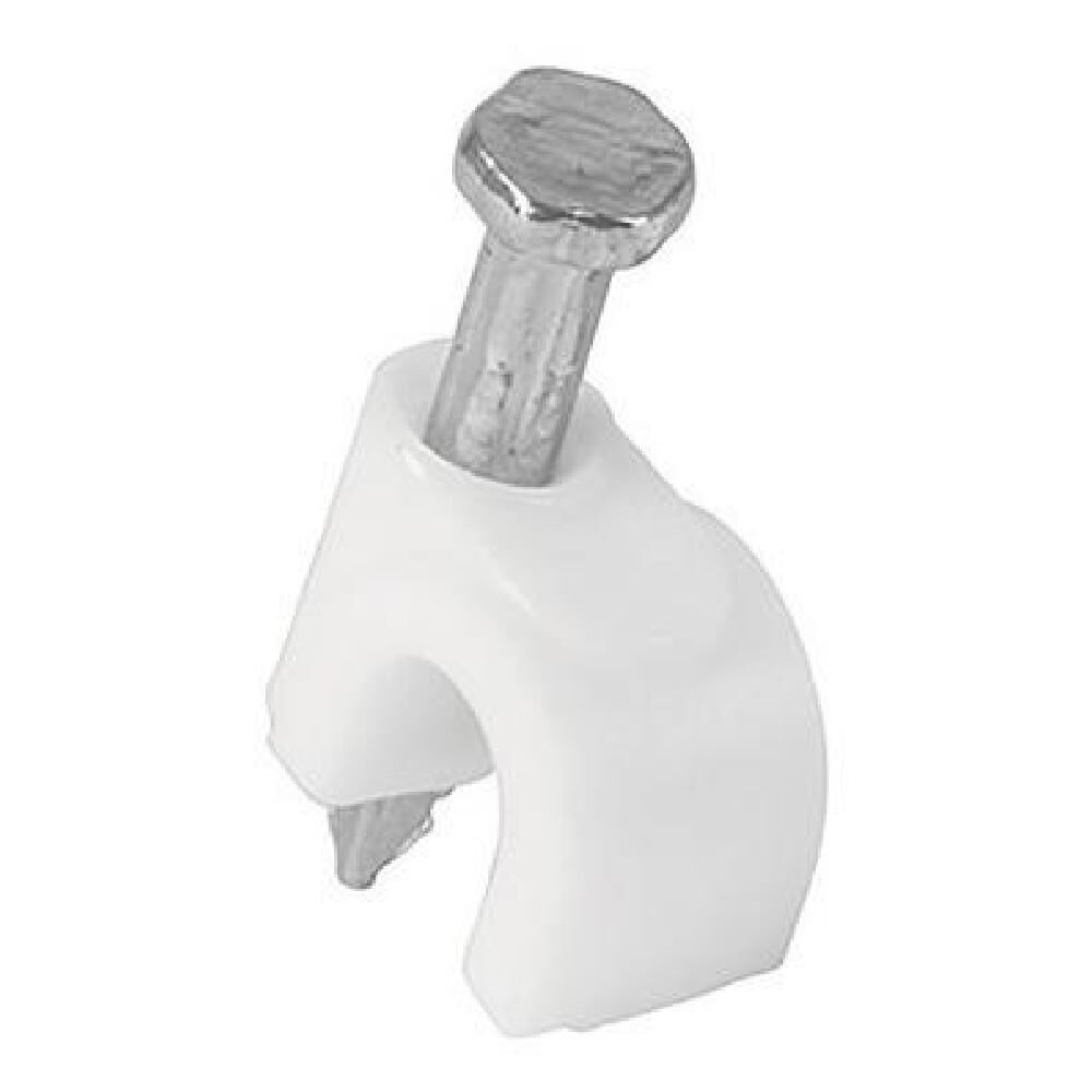 Grapas Grampas Para Cable 6mm Con Clavo Volteck 20unidades image number 2.0