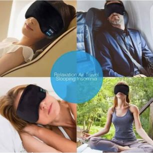 C&oacute;moda M&aacute;scara Para Ojos Con Auriculares Bluetooth Integrados