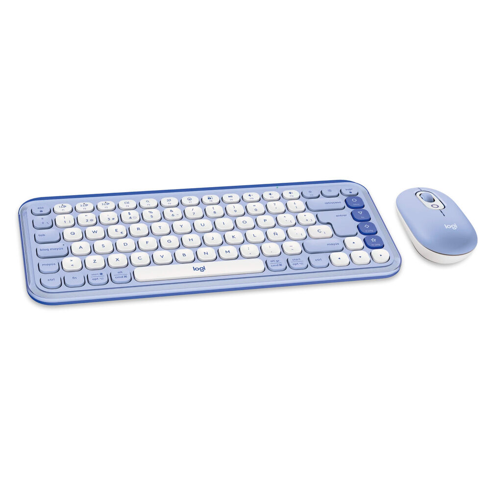 Kit Teclado Y Mouse Inalámbricos Logitech Pop Icon Lila image number 4.0