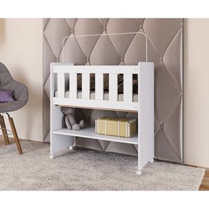 Mini Cuna Yardas Teruel Blanco C/colch&oacute;n