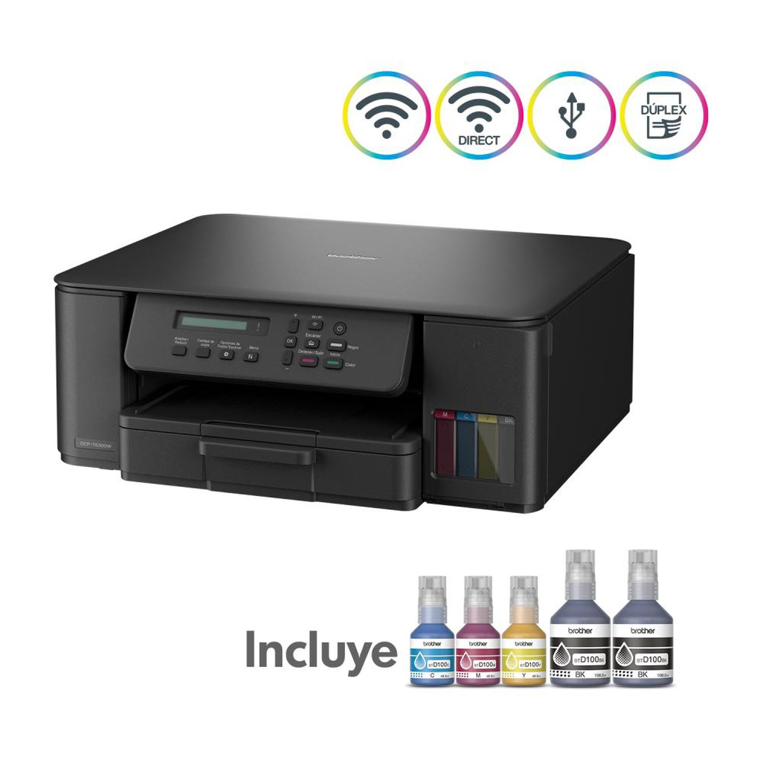 Impresora Multifuncional Brother DCPT530DW image number 2.0