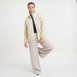 Polerón Deportivo Bloque Color Regular Cuello Alto Mujer Wetland