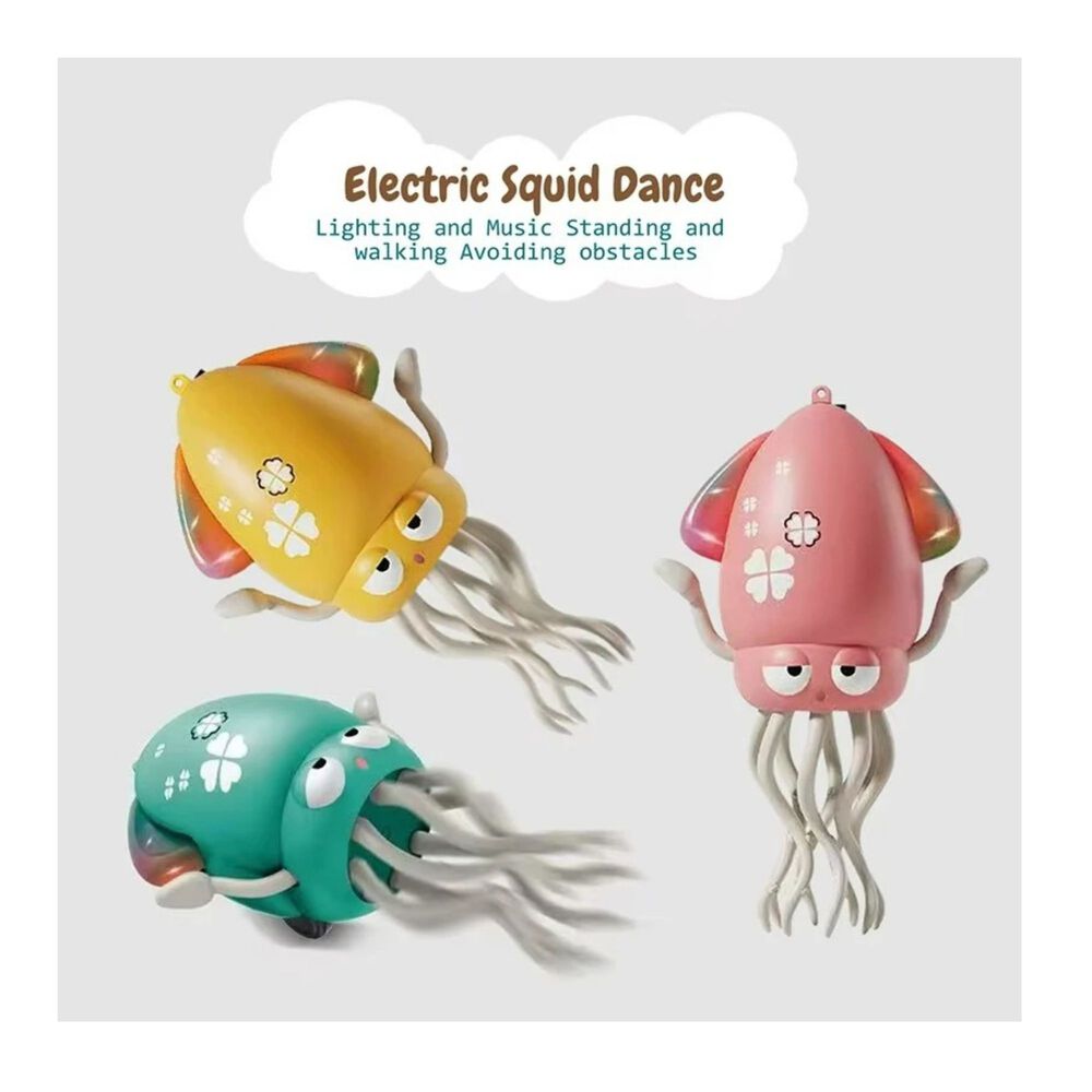 Pulpo Bailar&iacute;n Squid Toys Musical Con Luces Para Ni&ntilde;o Estimulador Color Rosado image number 1.0
