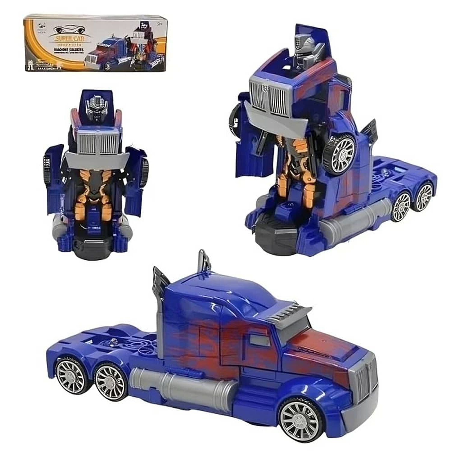 Pak De 3 Camion Transformable A Pila Chico image number 0.0