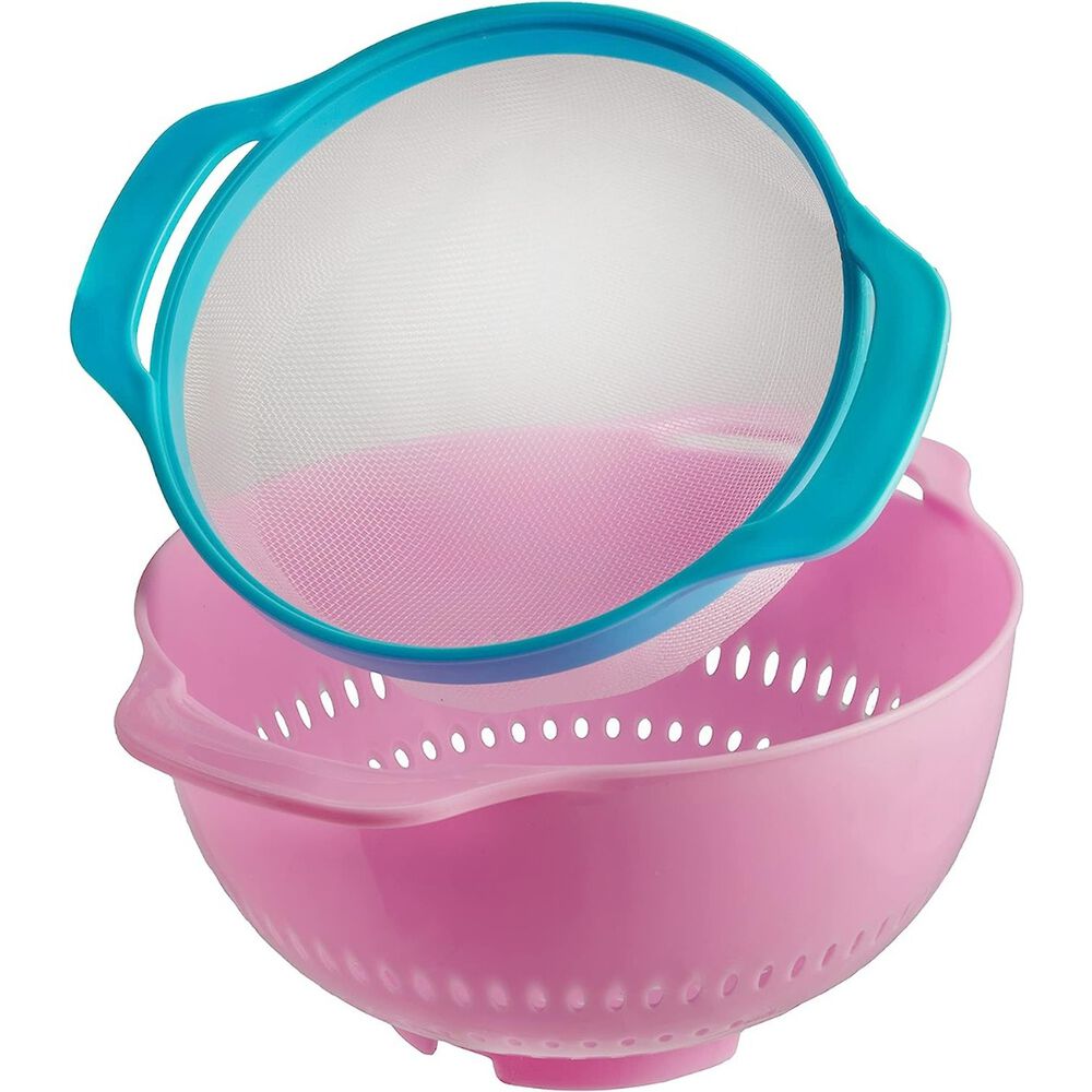 Set 10 Piezas Tazas Medidoras Cernidor Colador Cuencos Cocina image number 5.0