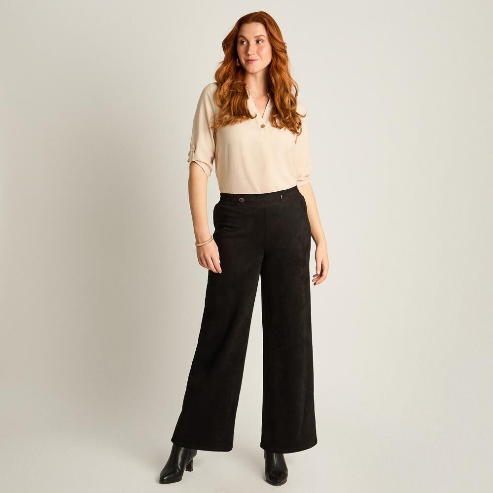 Pantal&oacute;n Tiro Medio Straight Mujer Lorenzo Di Pontti image number 1.0