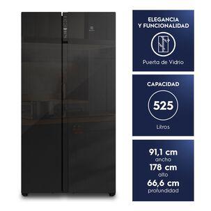 Refrigerador 525l No Frost Side By Side Inverter Es5gb Black