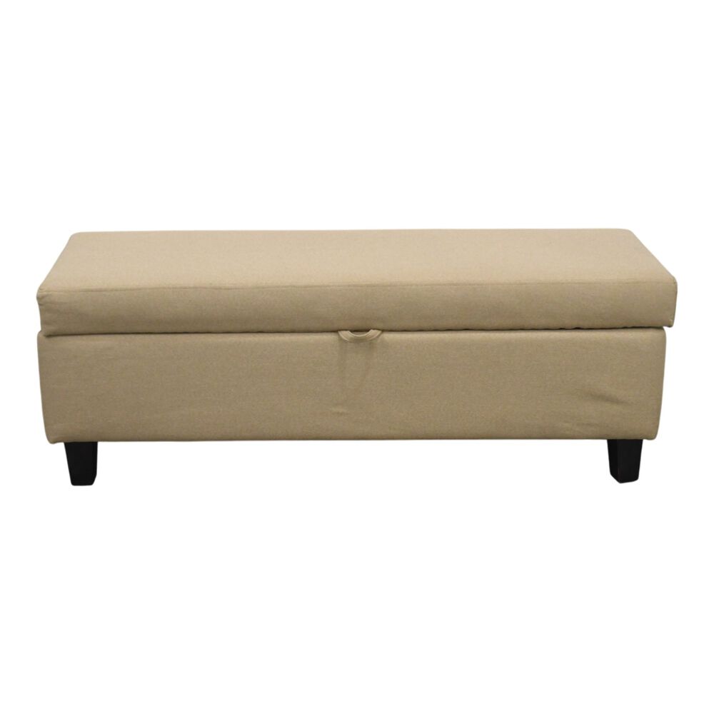 Banqueta Piecera 130 Cm Tapiz Genova (beige) image number 0.0