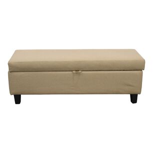 Banqueta Piecera 130 Cm Tapiz Genova (beige)