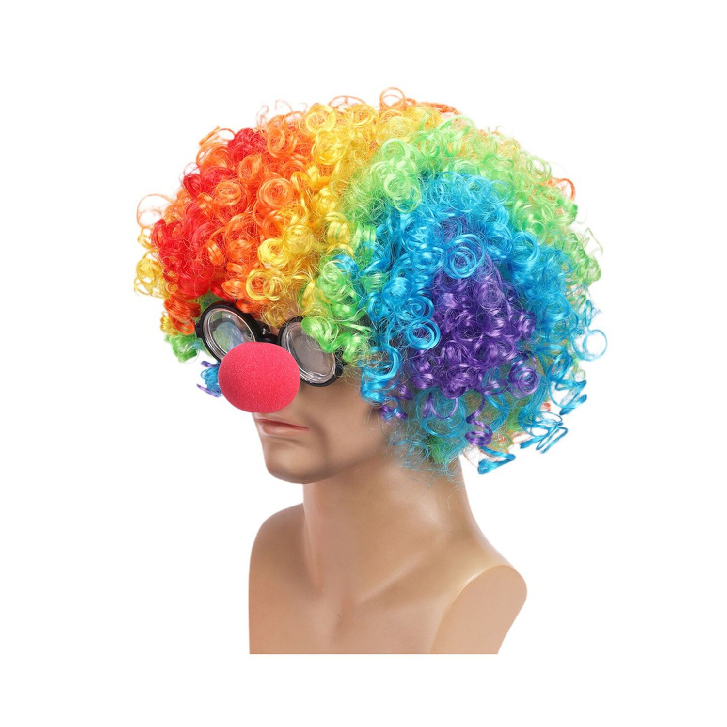 Set Disfraz Payaso Peluca Lentes Y Nariz image number 2.0