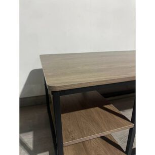 Mesa De Centro Bego&ntilde;a Rectangular Melamina Estructura Met&aacute;lica