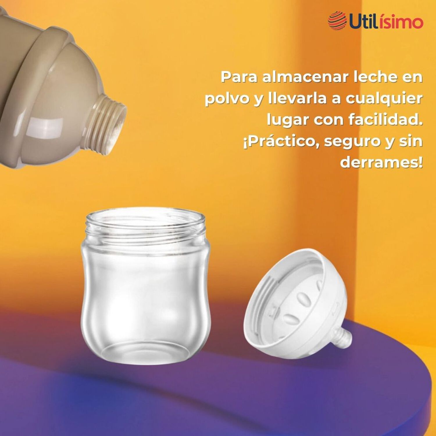 Dispensador De Alimentos Port&aacute;til Multicapa Libre De Bpa Beb&eacute;s Ni&ntilde;a image number 7.0