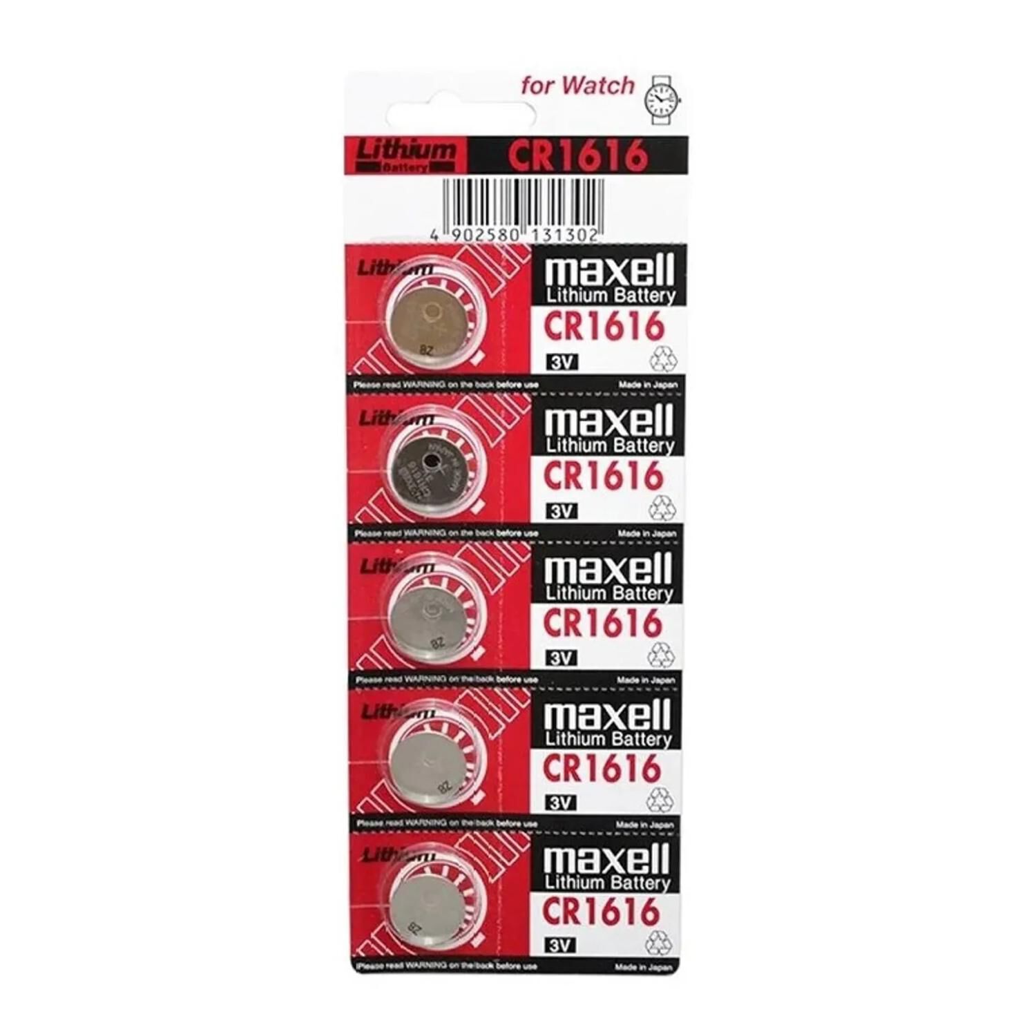 Pack 5 Pilas De Reloj Cr1616 3v X16165 image number 1.0