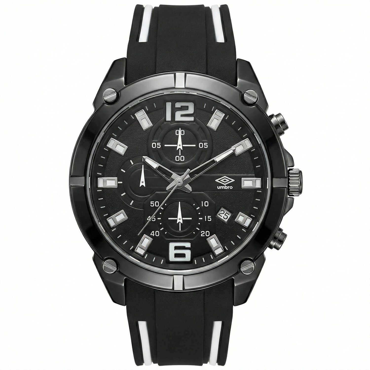 Reloj An&aacute;logo Hombre Umbro Plus Negro/ Blanco Umbp-1500-89 image number 0.0