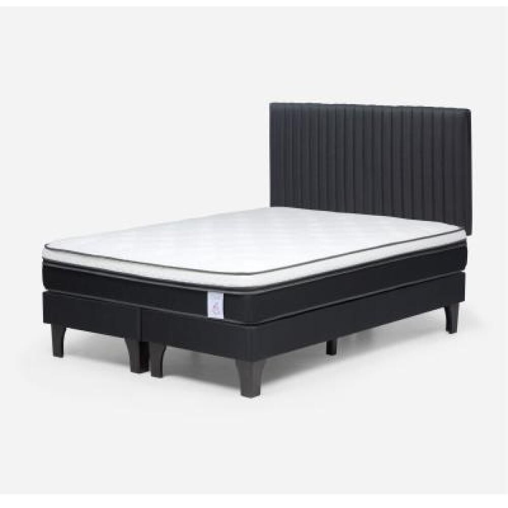 Cama Europea Rosen New Style 6 / 2 Plazas / Base Dividida + Respaldo image number 8.0