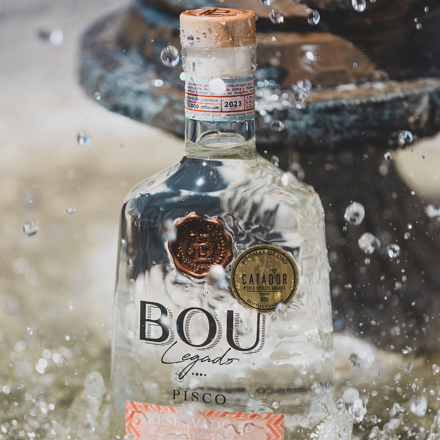 Pisco Bou Legado Blanco 40 X 3 image number 1.0