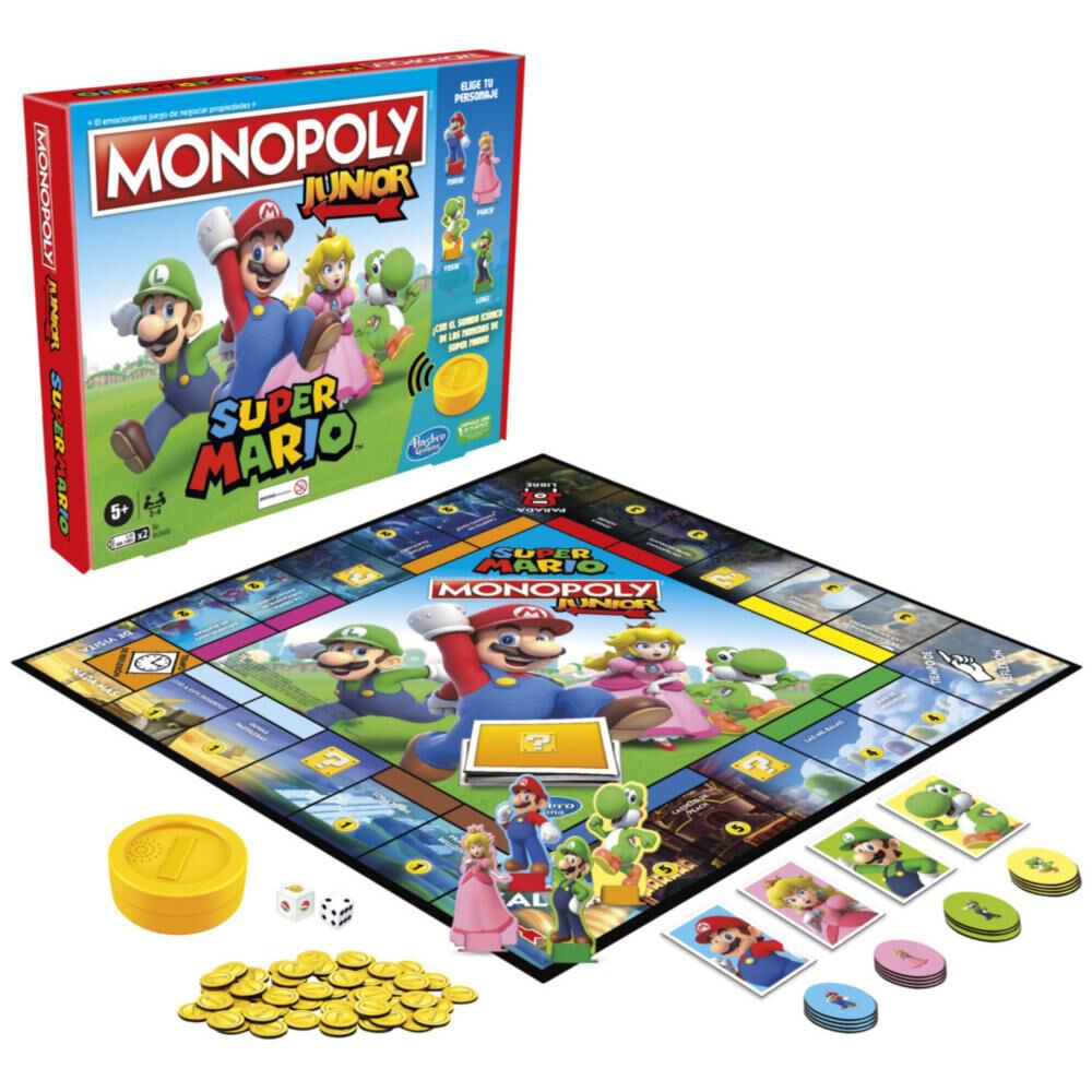 Juego De Mesa Monopoly Junior Super Mario image number 2.0