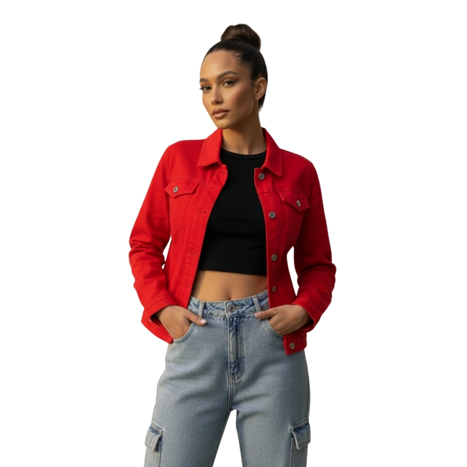 Chaqueta Mezclilla New Clasic Mujer image number 0.0