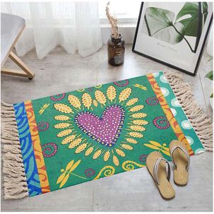 Bajada De Cama Kilim De Estilo Etnico 60x90 Cm