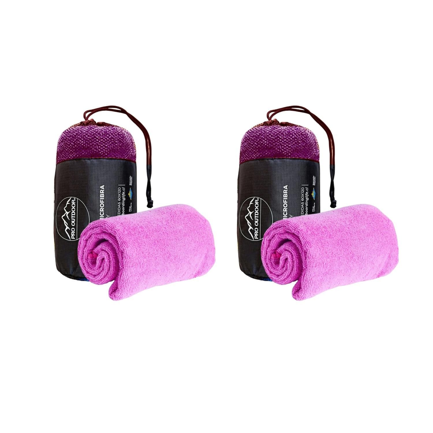 Pack 2 Toallas Microfibra Terry Morada image number 0.0