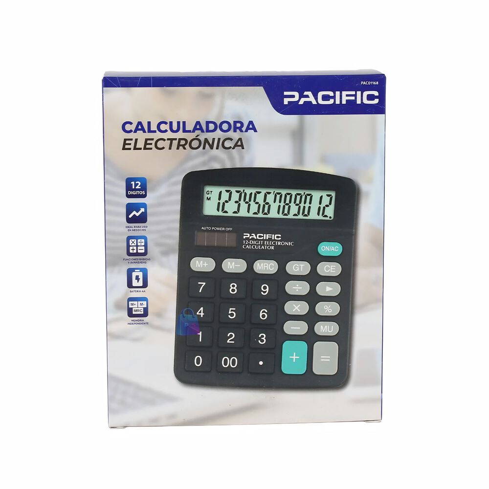 Calculadora Electr&oacute;nica 12 D&iacute;gitos Oficina Escolar - Ps image number 3.0